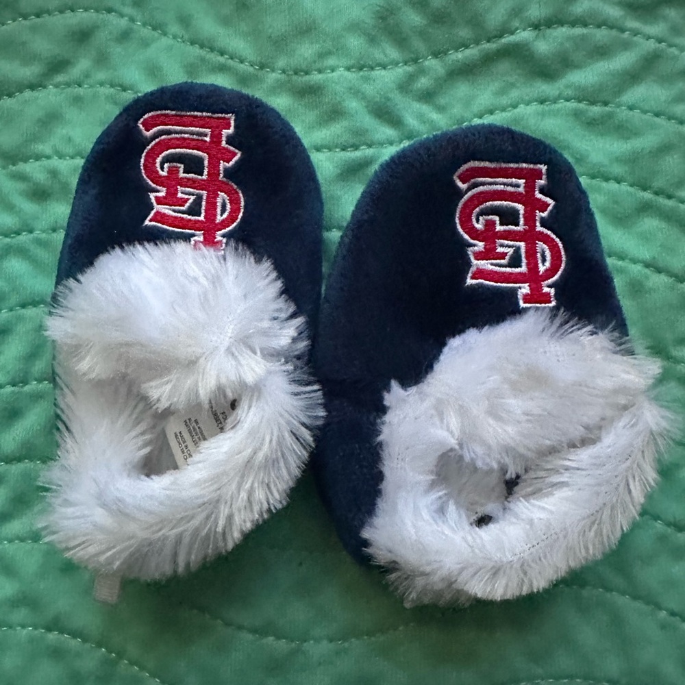 St. Louis Cardinals Infant Bootie Slipper - Blue 6-9 MO